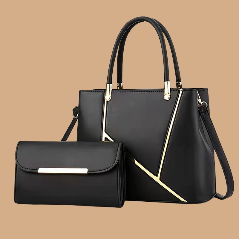 Women’s 2-Piece Handbag Set with Spacious Tote and Crossbody Bag