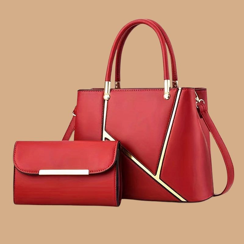 Women’s 2-Piece Handbag Set with Spacious Tote and Crossbody Bag