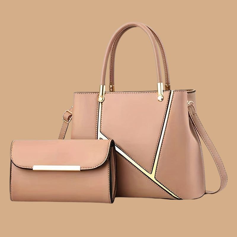 Women’s 2-Piece Handbag Set with Spacious Tote and Crossbody Bag