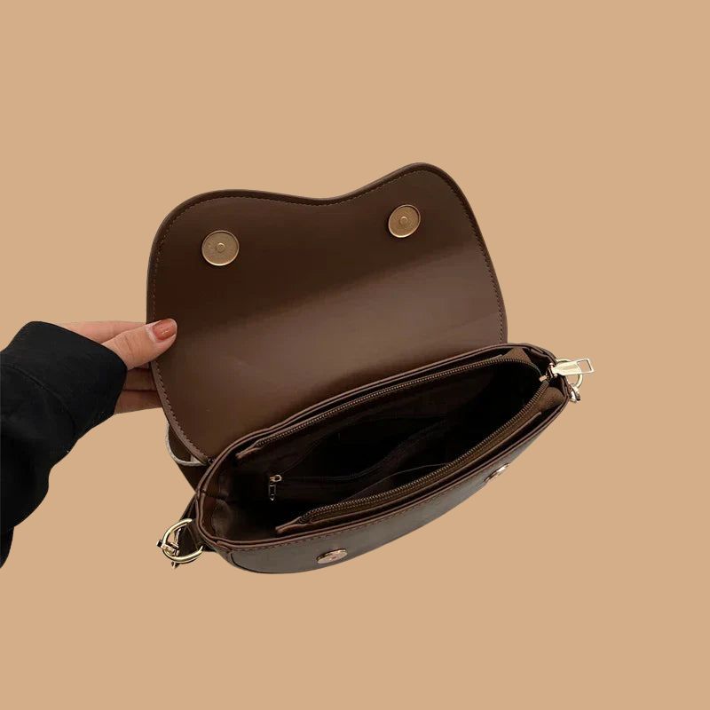 Women’s Handbag with Top Handle and Interior Compartments