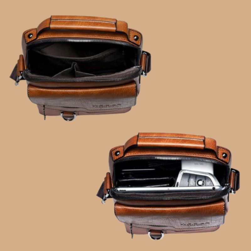 Women’s Shoulder Bag with Adjustable Strap and Zipper Fastening