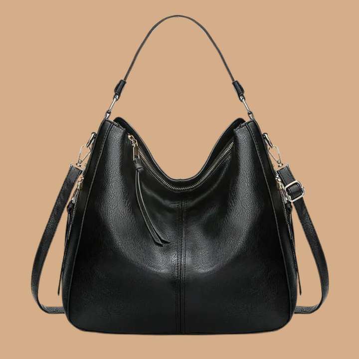 Women’s Shoulder Bag with Top Handle and Zip Fastening