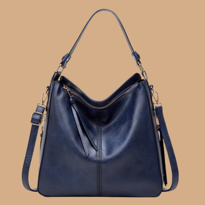 Women’s Shoulder Bag with Top Handle and Zip Fastening