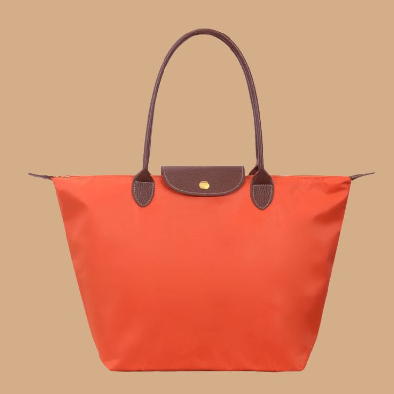 Women’s Structured Shoulder Bag with Textured Flap