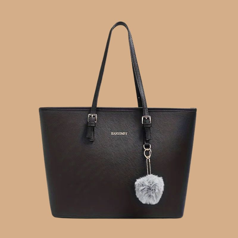 Women’s Tote Shoulder Bag with Adjustable Strap and Multiple Pockets