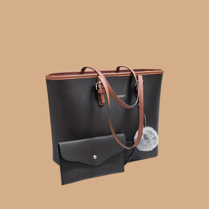 Women’s Tote Shoulder Bag with Adjustable Strap and Multiple Pockets