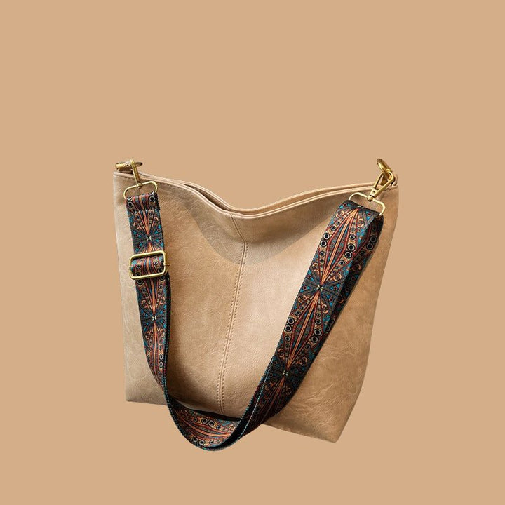 Women’s Vintage-Inspired Handbag with Dual Handles and Detachable Shoulder Strap